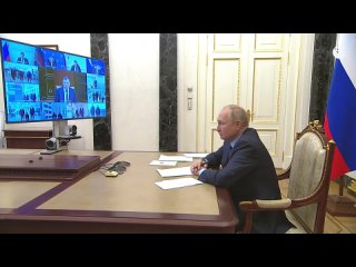 Путин на открытии социальных объектов в регионах