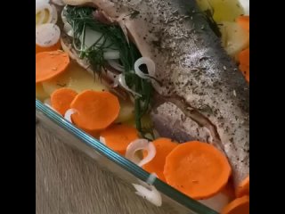 🐠 Запечённая рыба с картофелем