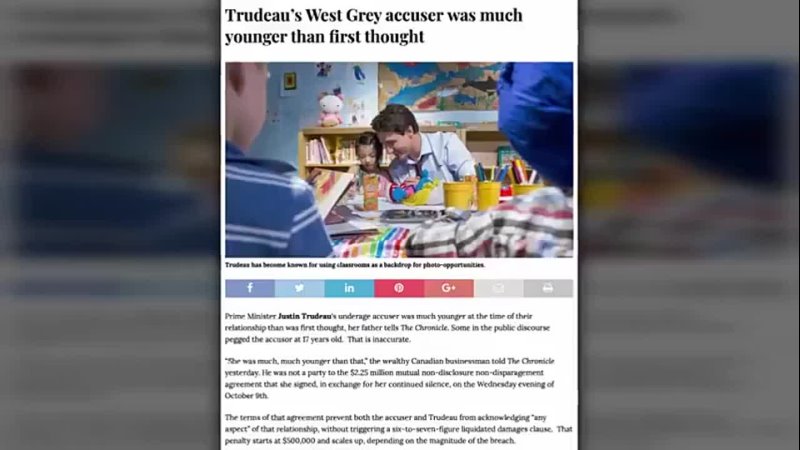Media Silent  Justin Trudeau Accused of Sexually Abusing 12-Year-Old Girl