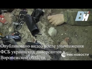 Опубликовано видео после уничтожения ФСБ украинских диверсантов в Воронежской области