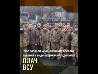 Очередное слезливое видеообращение украинских бойцов, которых кинули на поле боя как кусок мяса.