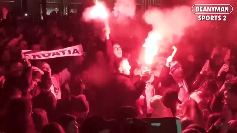 CRAZY celebrations across Croatia after World Cup defeat of