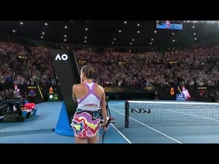 Эмоции Арины Соболенко после победы на Открытом чемпионате Австралии.mp4