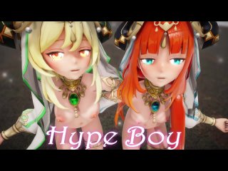 Lumine x Nilou • Люмин x Нилу •【Genshin Impact】MMD R18 (000mmd)