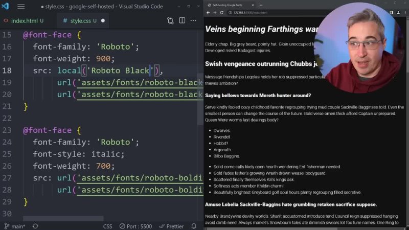 Self-hosting fonts explained (including Google fonts) // @font-face tutorial