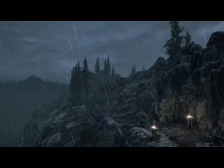 Skyrim - Music  Ambience - Rainy Night