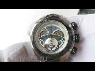 Invicta Reserve S1 Rally 38865 Большие Мужские Часы Хронограф Инвикта Резерв С1 Ралли с Перламутром и Ракушкой