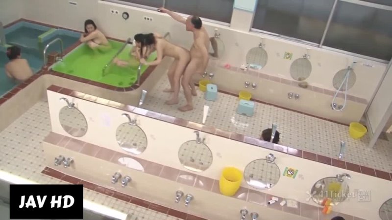 Old Guy Stops Time and Fucks Babes in Spa Uncensored JAV