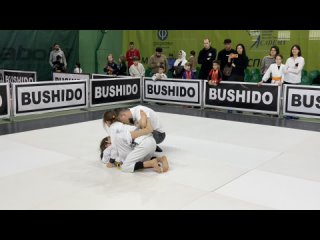 “BUSHIDO PRO CUP 2022“ Наумова Амелия (R) vs Фомичева Маргарита/Kids 3 Gi/Цветные пояса/до 36 кг.