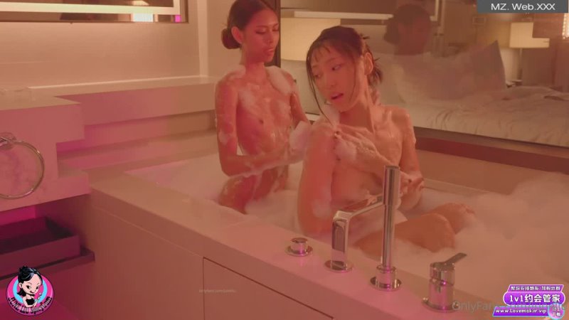 JuneLiu - Allie Rose Fun in Bath with Skinny Asian