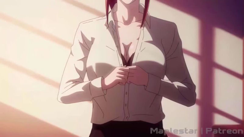 Makima, Chainsaw man, Hentai, Хентай, Animation, Анимация, 4 K (by Maple