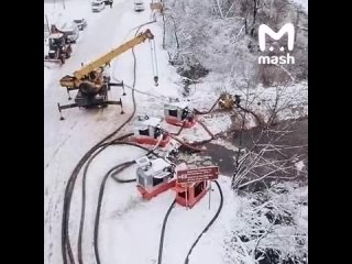 Несколько районов подмосковного Королёва остались без воды. Совсем. Из-за аварии на канализационном коллекторе в соседнем Щёлков