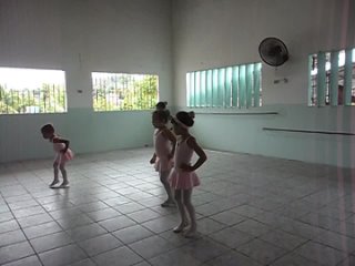 minha 1º aula de ballet