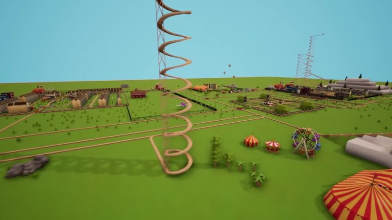 TOY TRAIN ROLLER COASTER MEGA HIGHWAY Tracks The Train Set Game Gameplay Toy Train