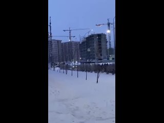 Обычная очередь на маршрутку в Мурино