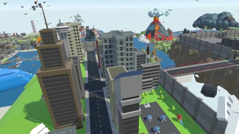SKY CITY COLLAPSES INTO THE OCEAN Tiny Town VR Gameplay HTC Vive VR