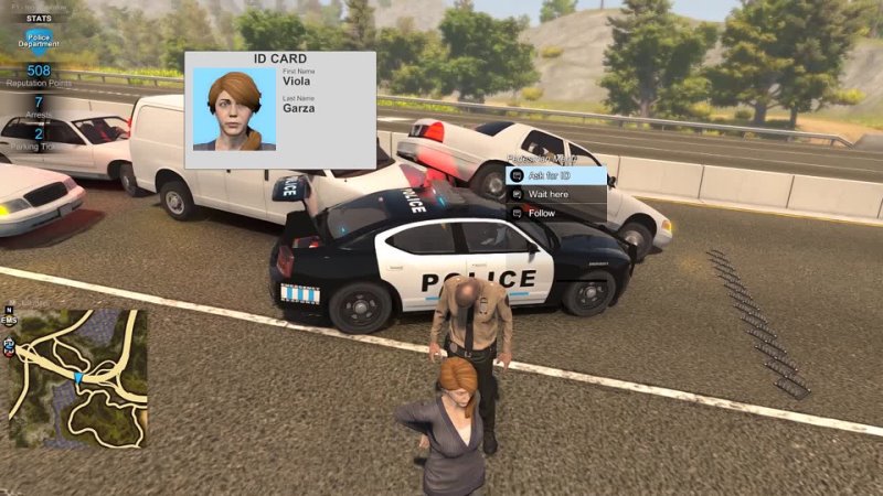 MULTIPLAYER Police Chases and Spike Strip Takedowns Flashing Lights Multiplayer Police