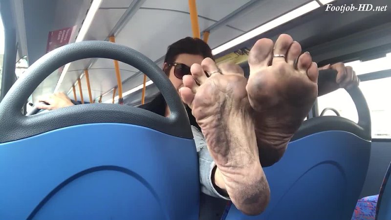 cum dirty feet on bus2