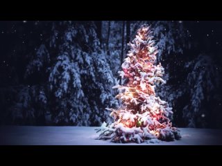 Christmas tree under the snow - новогодние живые обои для windows