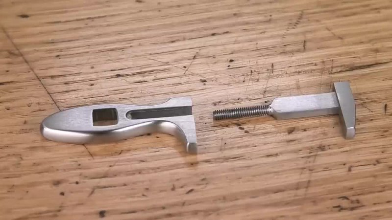 I turn a Nut into a tiny Adjustable Wrench