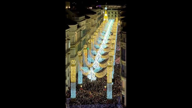 Málaga. Luces de Navidad.