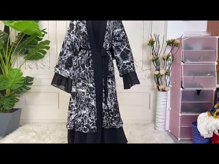 Женское длинное кимоно Рамадан ИД Мубарак Женская абайя Дубай для женщин Кафтан Пакистан Турция ислам арабское мусульманское пла