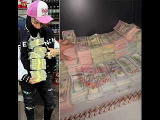 6ix9ine показал свой сейф, полный денег