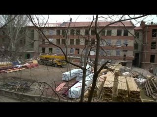 В Мариуполе продолжается восстановление кампуса Приазовского технического университета