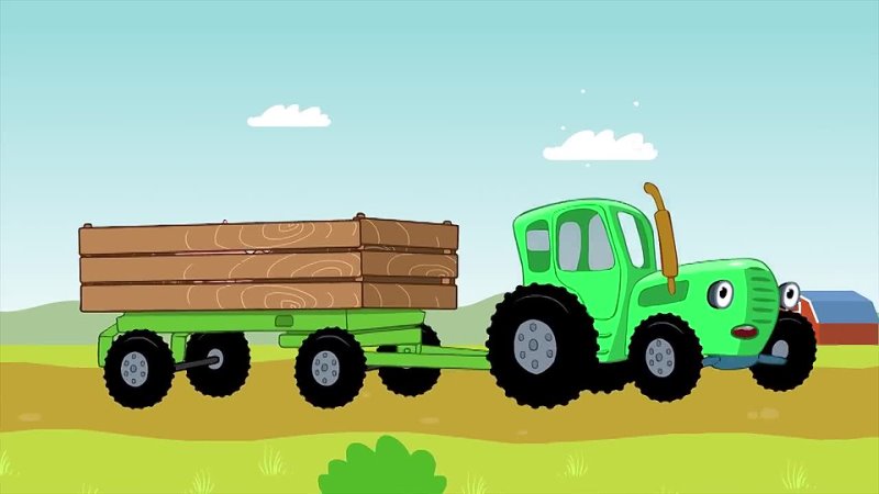 THE BLUE TRACTOR IN THE FIELDS Nursery rhymes and kids