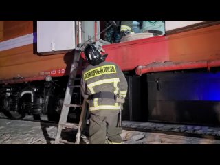 Пожарный поезд  в Красноярске