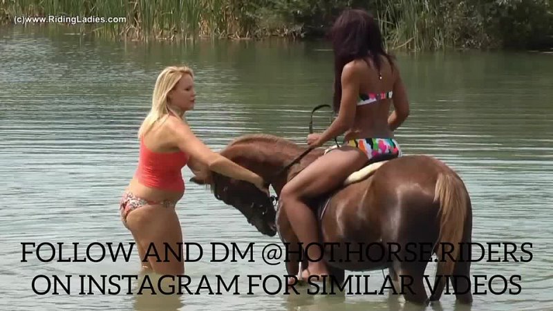 Horse Riding By A Girl In