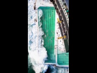 Возможно, это один из самых необычных бассейнов в мире — открытый бассейн Bondi Icebergs