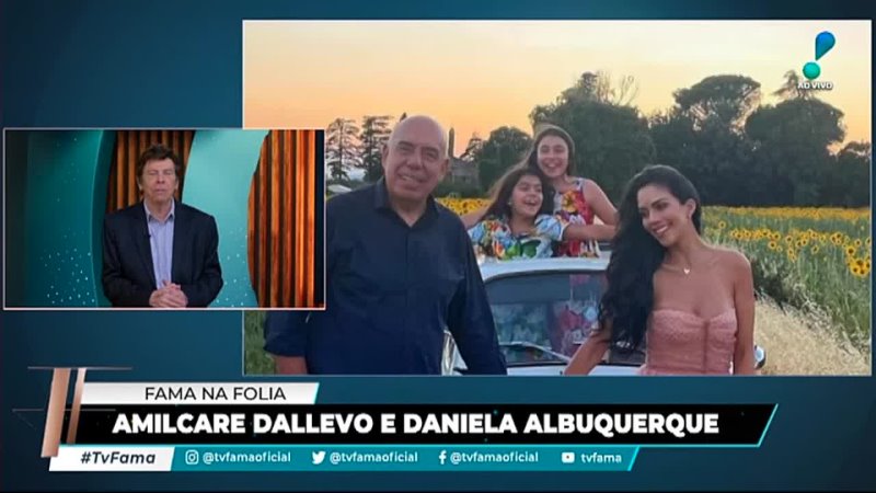 RedeTV - Casal Amilcare Dallevo e Daniela Albuquerque curtem noite no Rio: “Carioca gosta da RedeTV!”