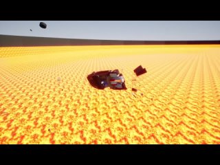 IMPOSSIBLE Lava MEGA Jump VS Lego Cars in Brick Rigs!