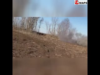 В Сети появились кадры прилета ракеты по украинской БМП-1 Похоже на удар ПТУР “Малютка“. Место и обс