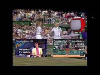 Als Steffi Graf 1988 gegen die tschechische Tennis - Ikone Martina Navratilova Wimbledon rockte