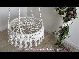 DIY Macrame Swing Tutorial │ Macrame Hanging Swing │ Hanging Chair Tutorial │ DI