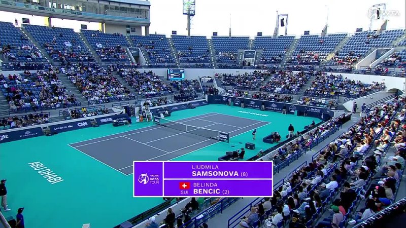 Liudmila Samsonova vs. Belinda Bencic 2023 Abu Dhabi Final WTA