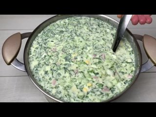 Окрошка на Кефире - Любимый рецепт