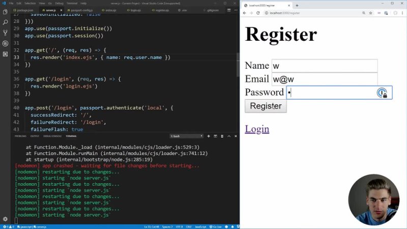 Node.js Passport Login System Tutorial