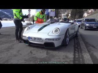 AMAZING Car Event in St.Moritz -2023- Pagani ZondaF- Codalunga- RUF- Miura- 550 Spyder- SVJ- RS3 MTM