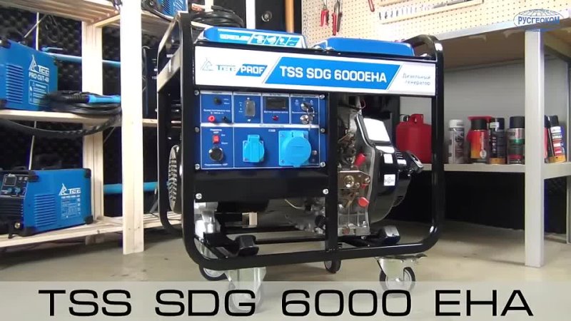 Дизель генератор 6 кВт  TSS SDG 6000EHA  | Видеообзор