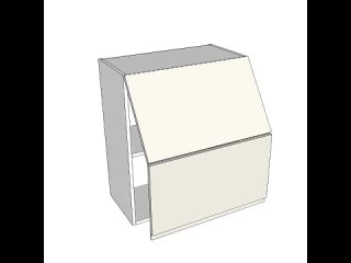 Верхний шкаф со складным фасадом для проектирования корпусной и кухонной мебели в программе SketchUp