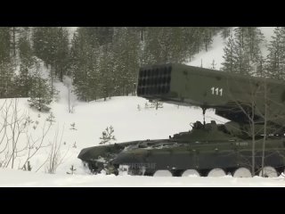 BRUTAL FIRE  Russian TOS-1A Thermobaric Bomb in Action Destroyed Target