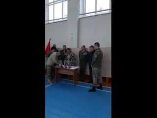 Церемония награждения военно-спортивных соревнованиях на Кубок “Боевого братства “