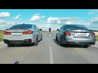 AMG E63s vs BMW M5 750 hp vs BMW M4 Comp vs BMW RR S1000 vs Mercedes CLS 63 + BMW M3 Competition