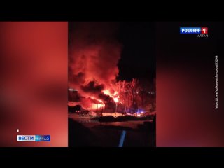 В Змеиногорске во время пожара погиб человек.