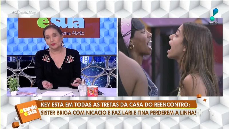 Rede TV BBB23: Sonia Abrão diz que Tina foi para cima de Key para conseguir VT no