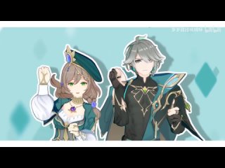 【Genshin Impact MMD／60FPS】Lisa × Alhaitham【アニサマ2022Sparkle】