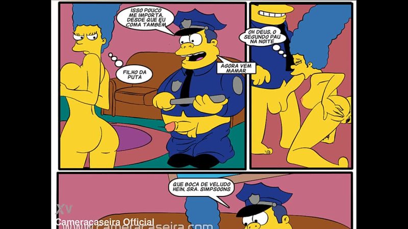 Comic Book Porn - Cartoon Parody The Simpsons - Sex With The Cop  порно видео